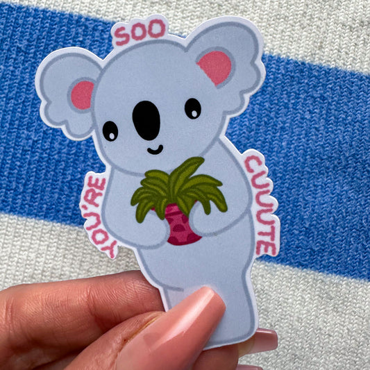 KOALA STICKER "YOU'RE SOO CUUUTE" - FLORAL COLLECTION