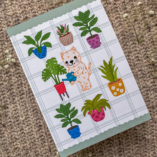 PLANTS STICKER SHEET - FLORAL COLLECTION