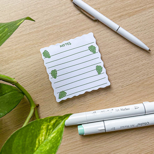GREEN NOTEPAD - FLORAL COLLECTION
